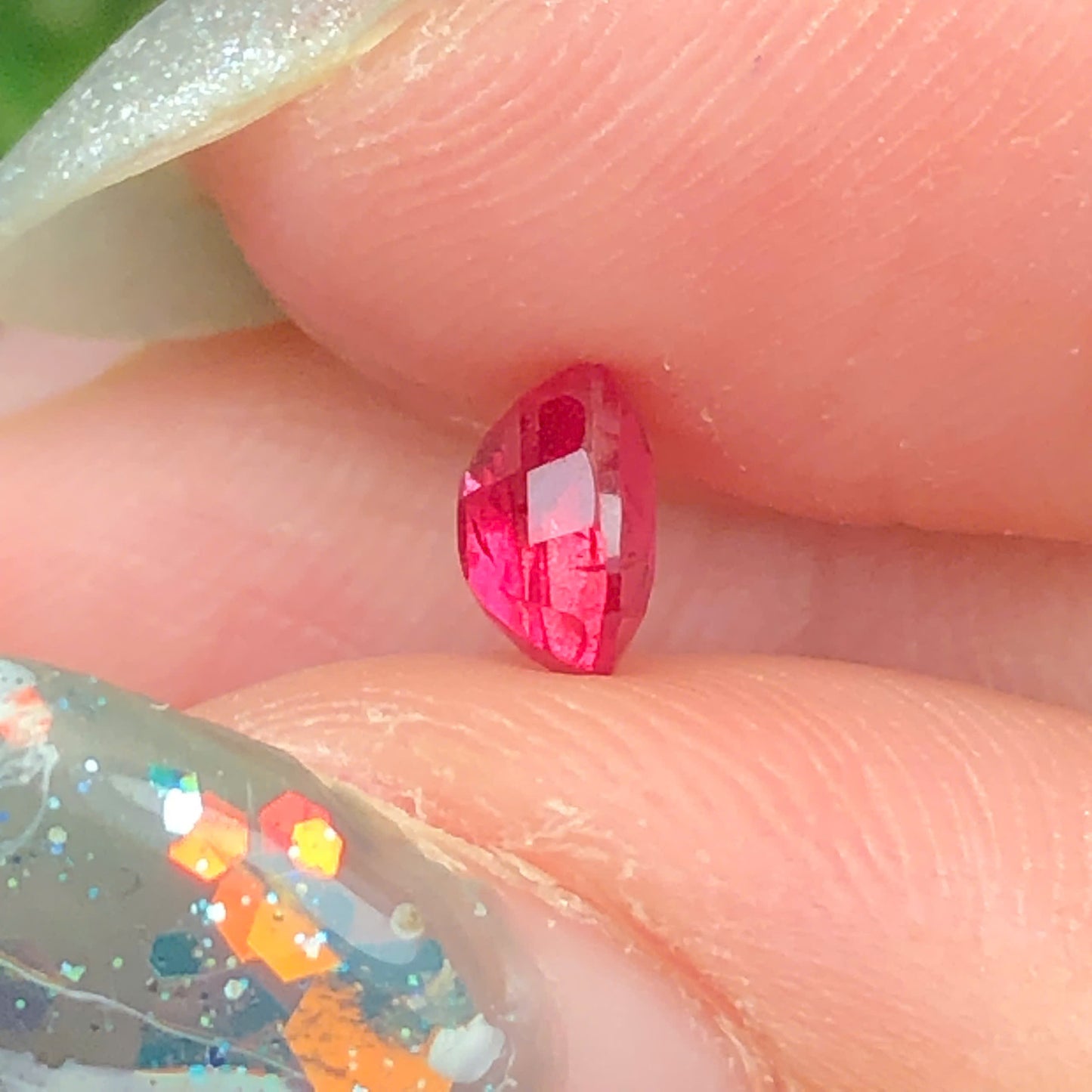 Natural orange red spinel Luc Yen 0,52ct_060701HG