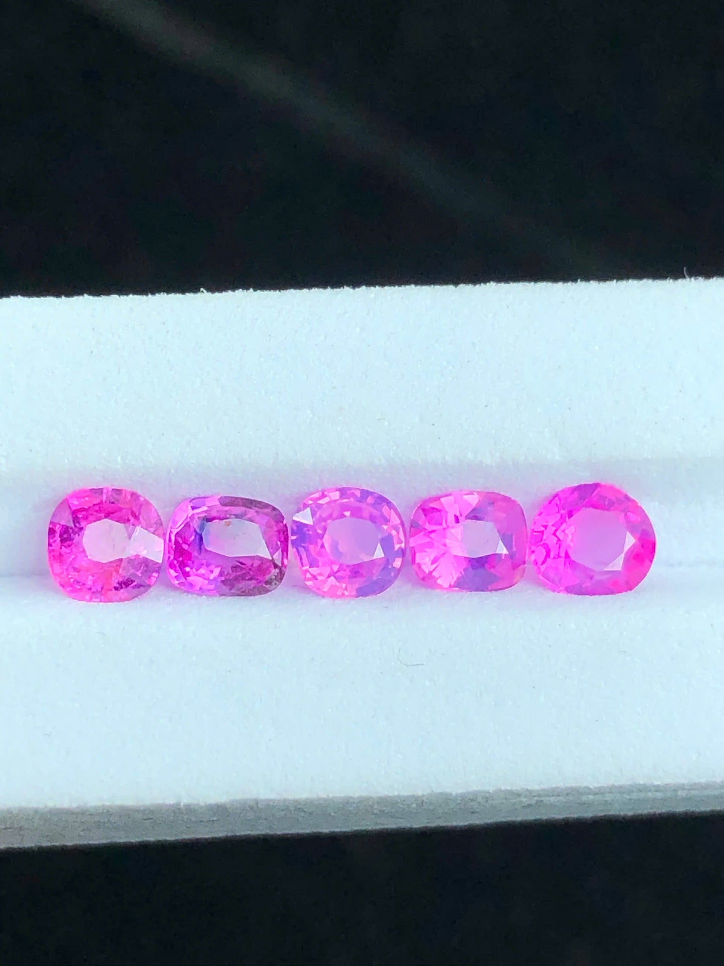 Natural set silky Sapphire LucYen 1.24/5pcs _ 28072634HU