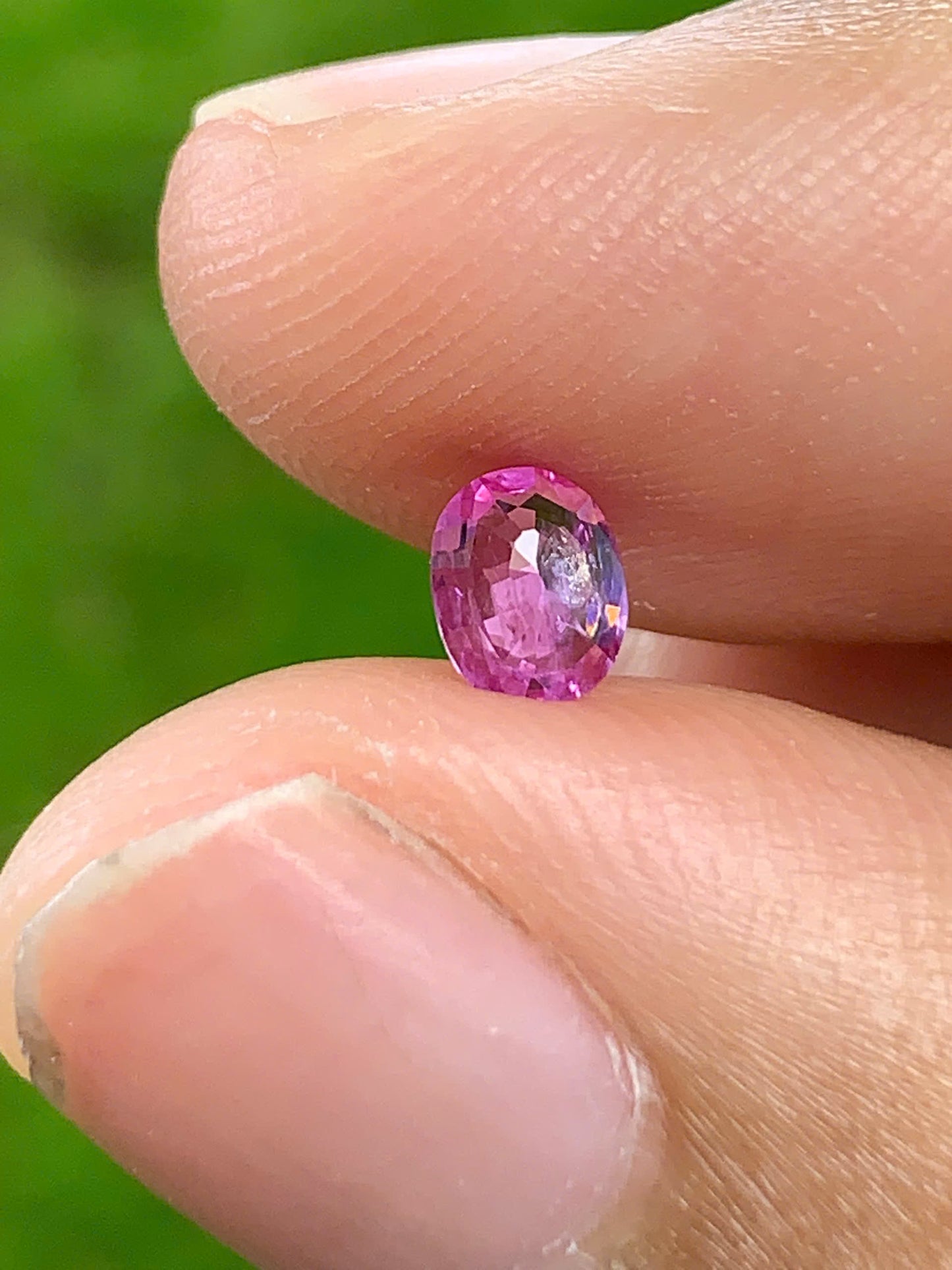 Natural purplish pink silky sapphire LụcYên 0.37ct_ 05082527