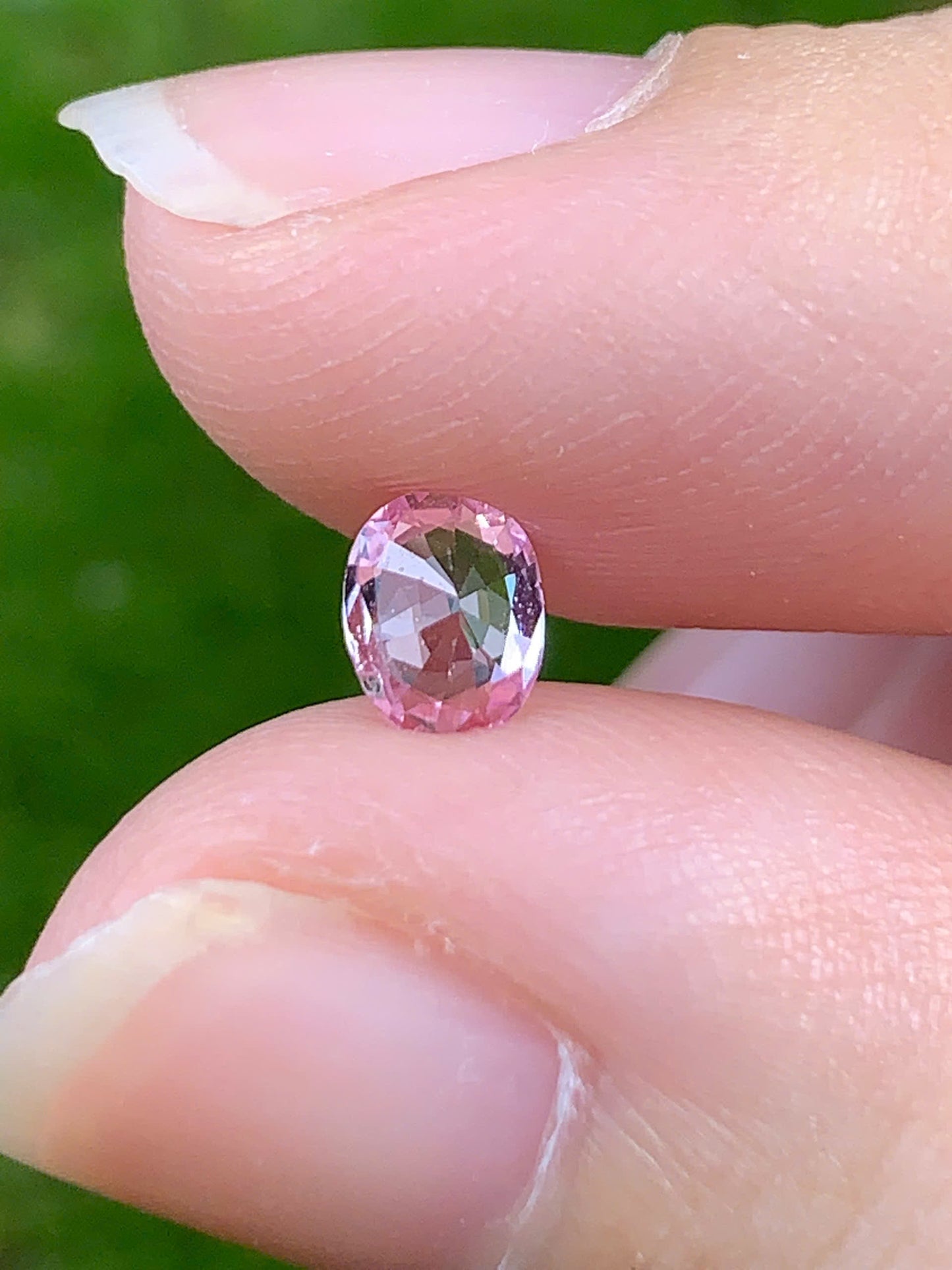 Natural Pinkish White sapphire LụcYên 0.44ct_ 10092542