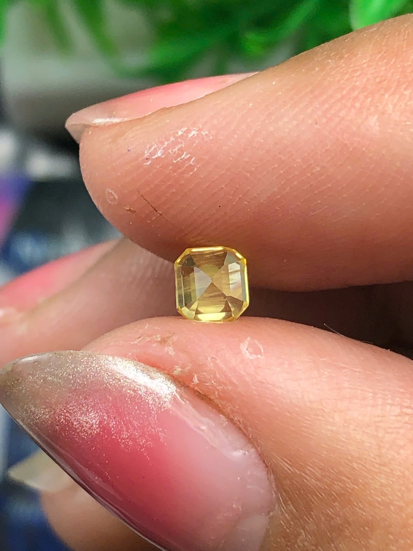 Natural yellow sapphire LụcYên 0.5ct (normal - heated )-13032612HA