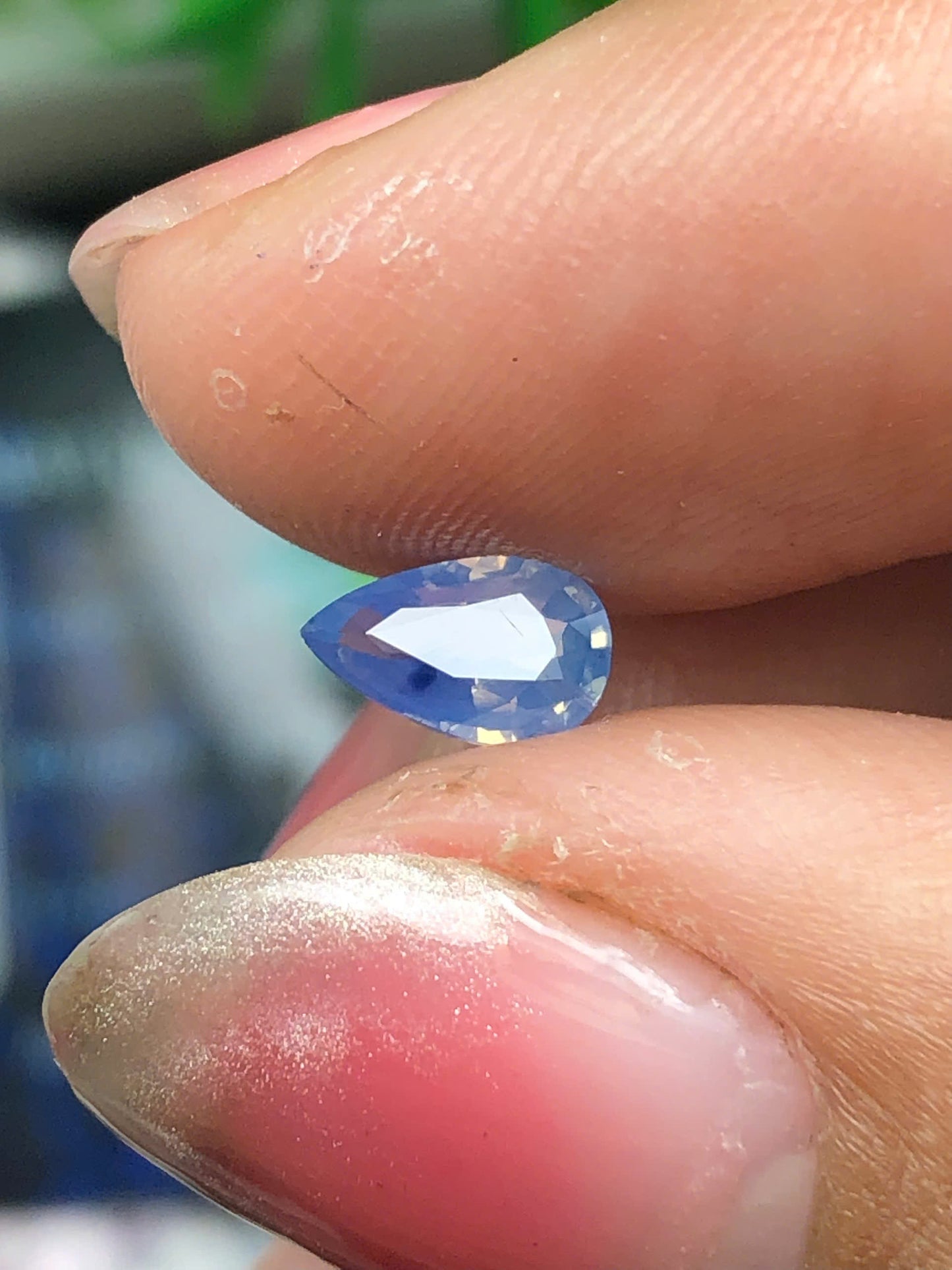 Natural blue silky sapphire LụcYên 0.52ct-13032613HA