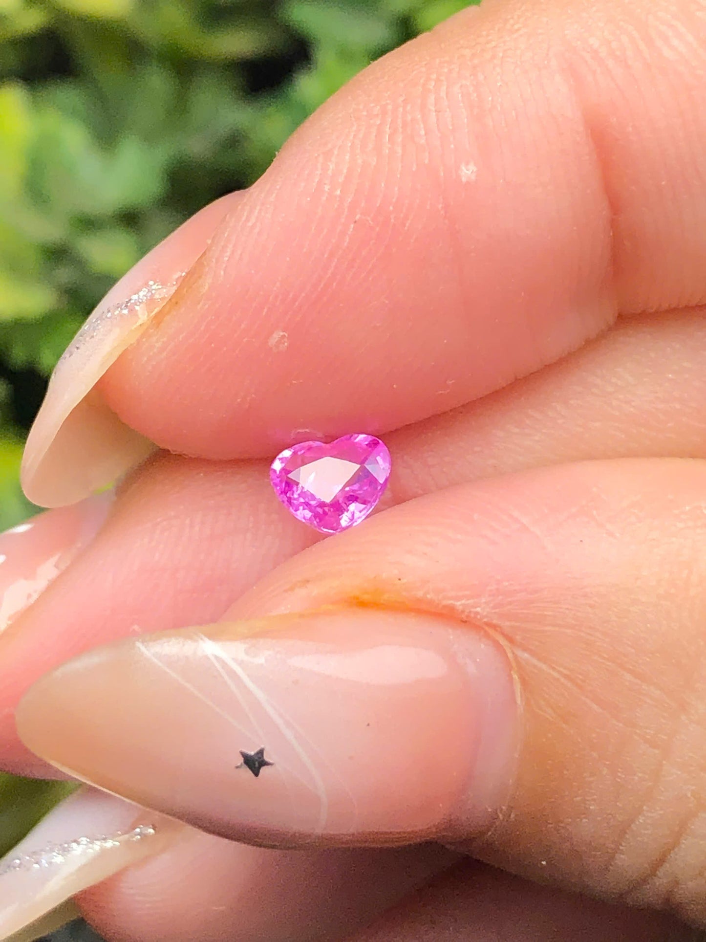Natural hotpink sapphire LụcYên 0,34ct _201269HG