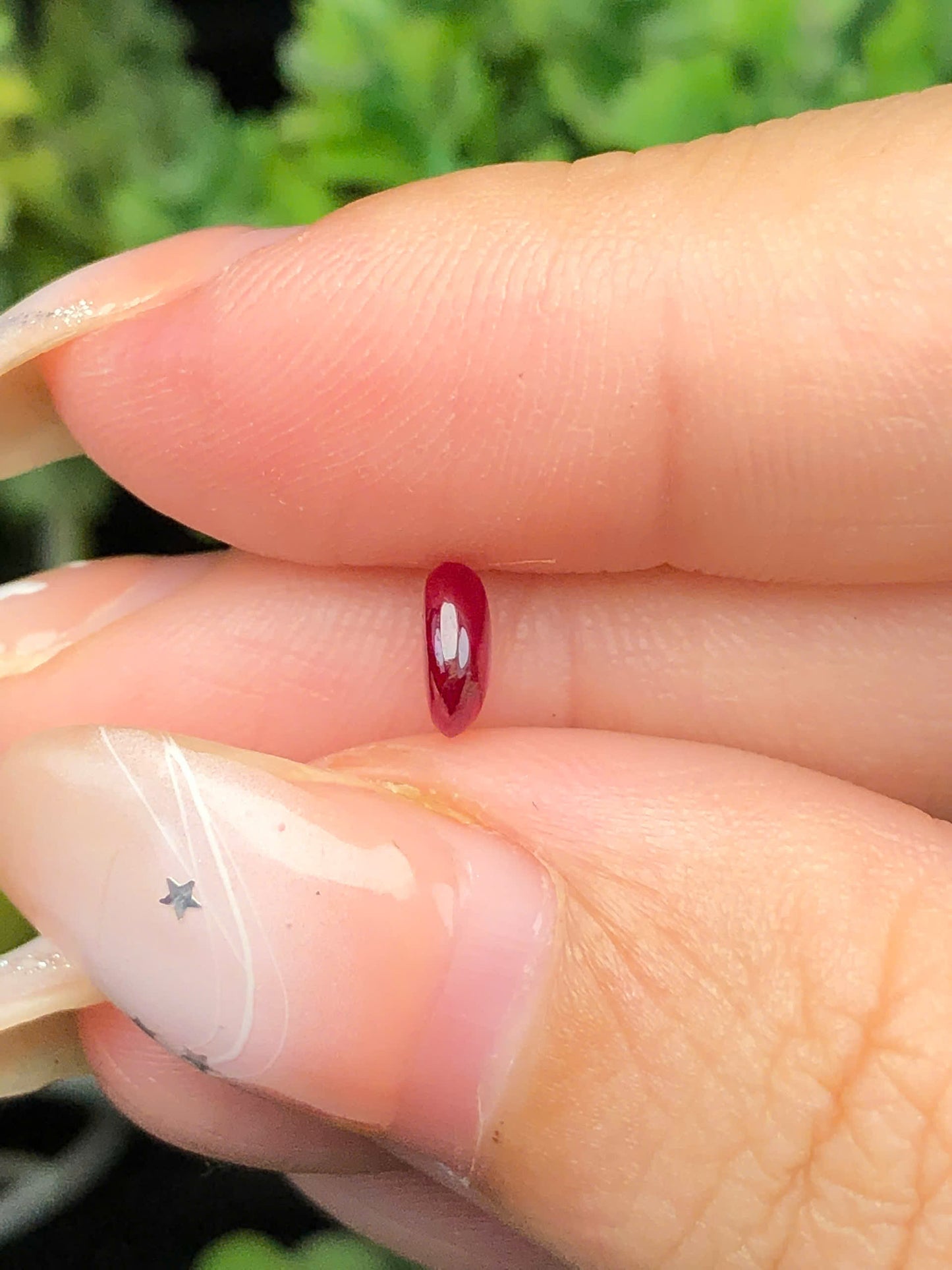 Natural Ruby Cacbochon Luc Yen 0,58ct -140113HG