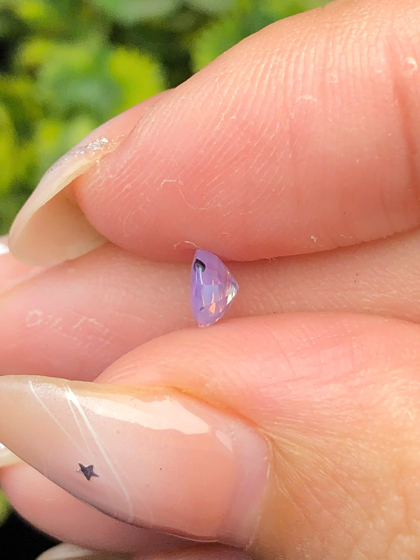 Natural purple silky sapphire Luc Yen 0,45ct_06062627HG