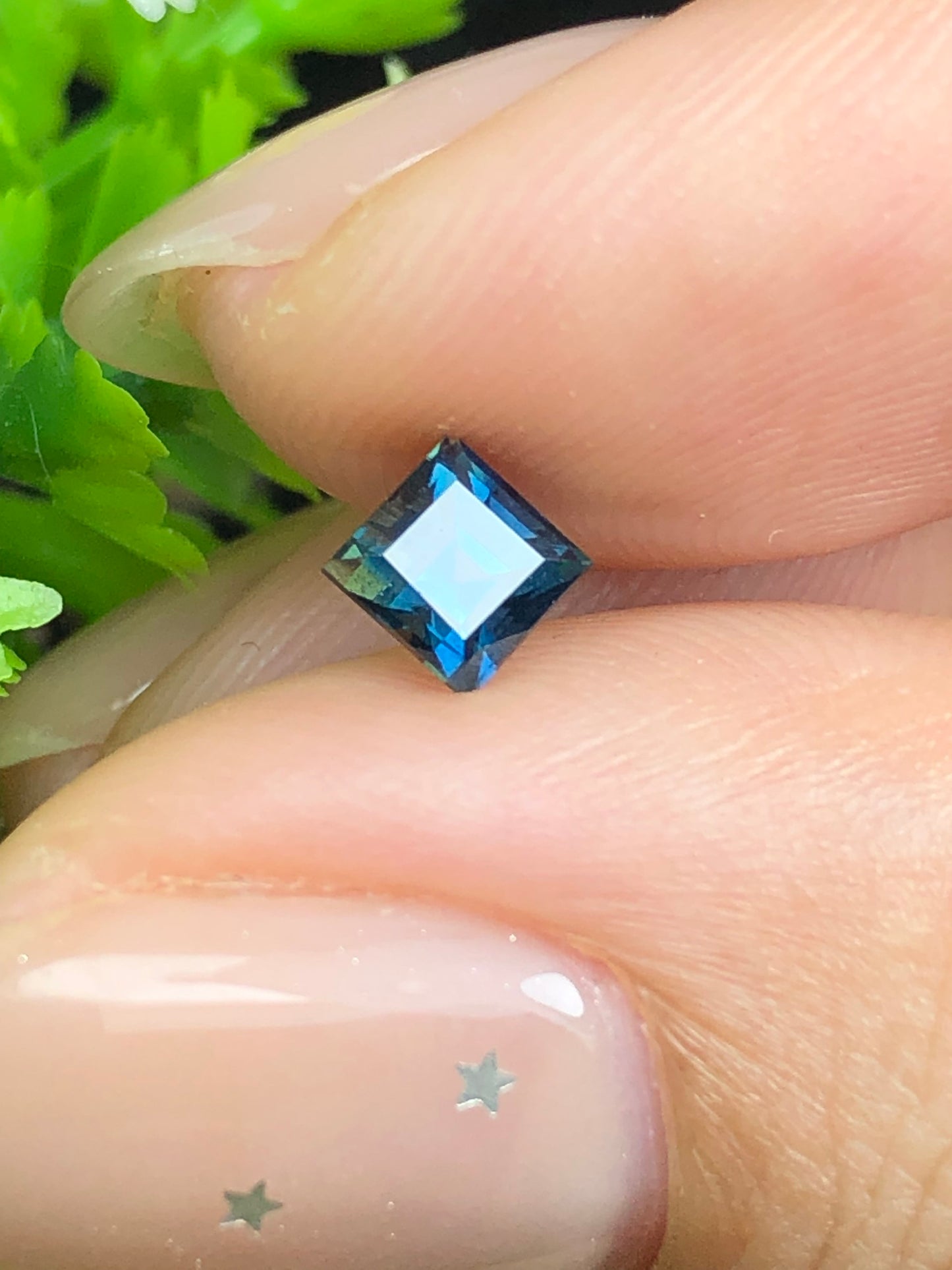 Natural teal blue sapphire LụcYên _ 13072633HU