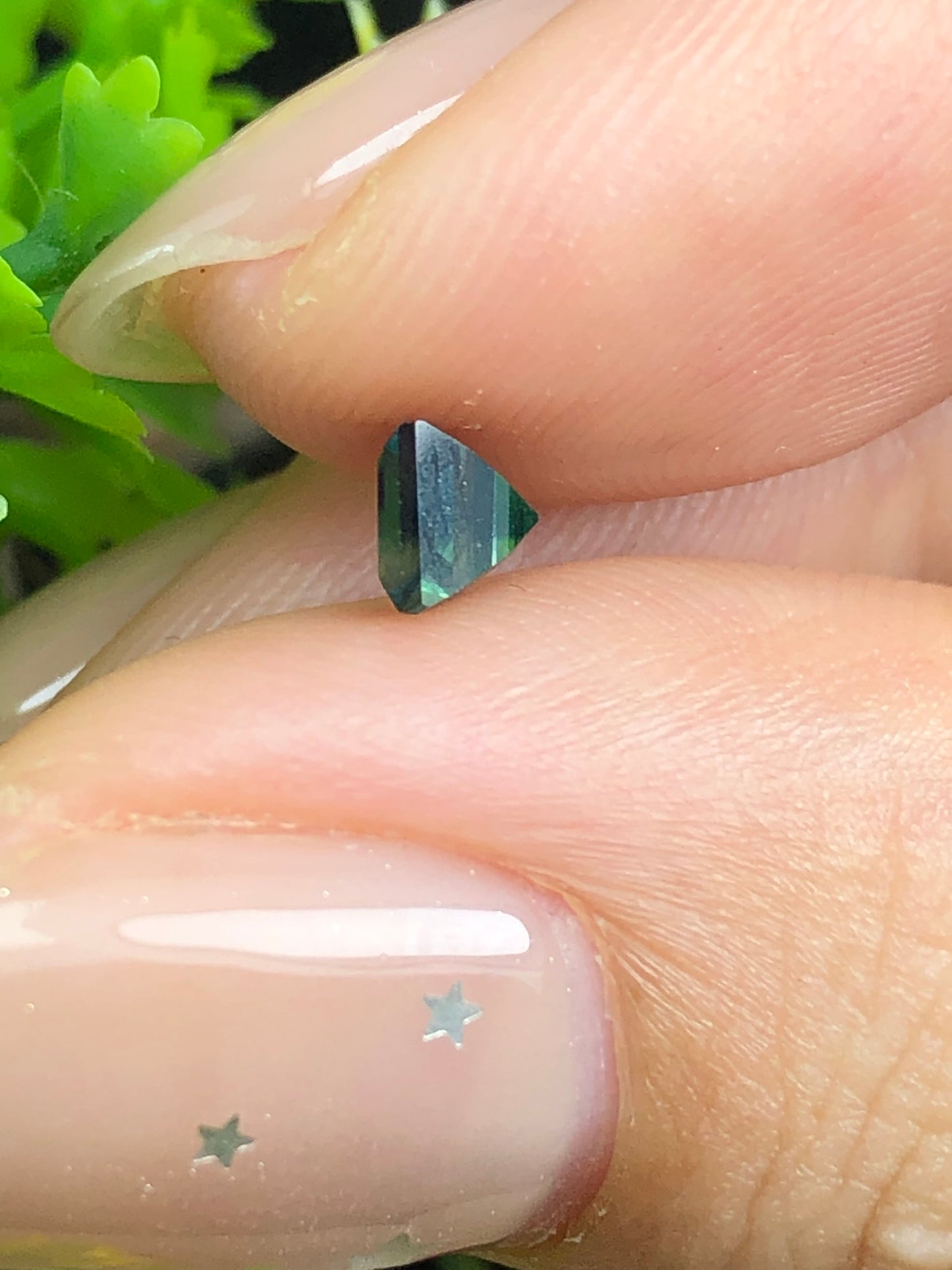 Natural teal blue sapphire LụcYên _ 13072633HU