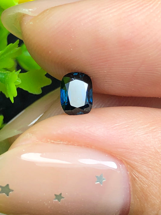 Natural teal blue sapphire LụcYên _ 13072647HU