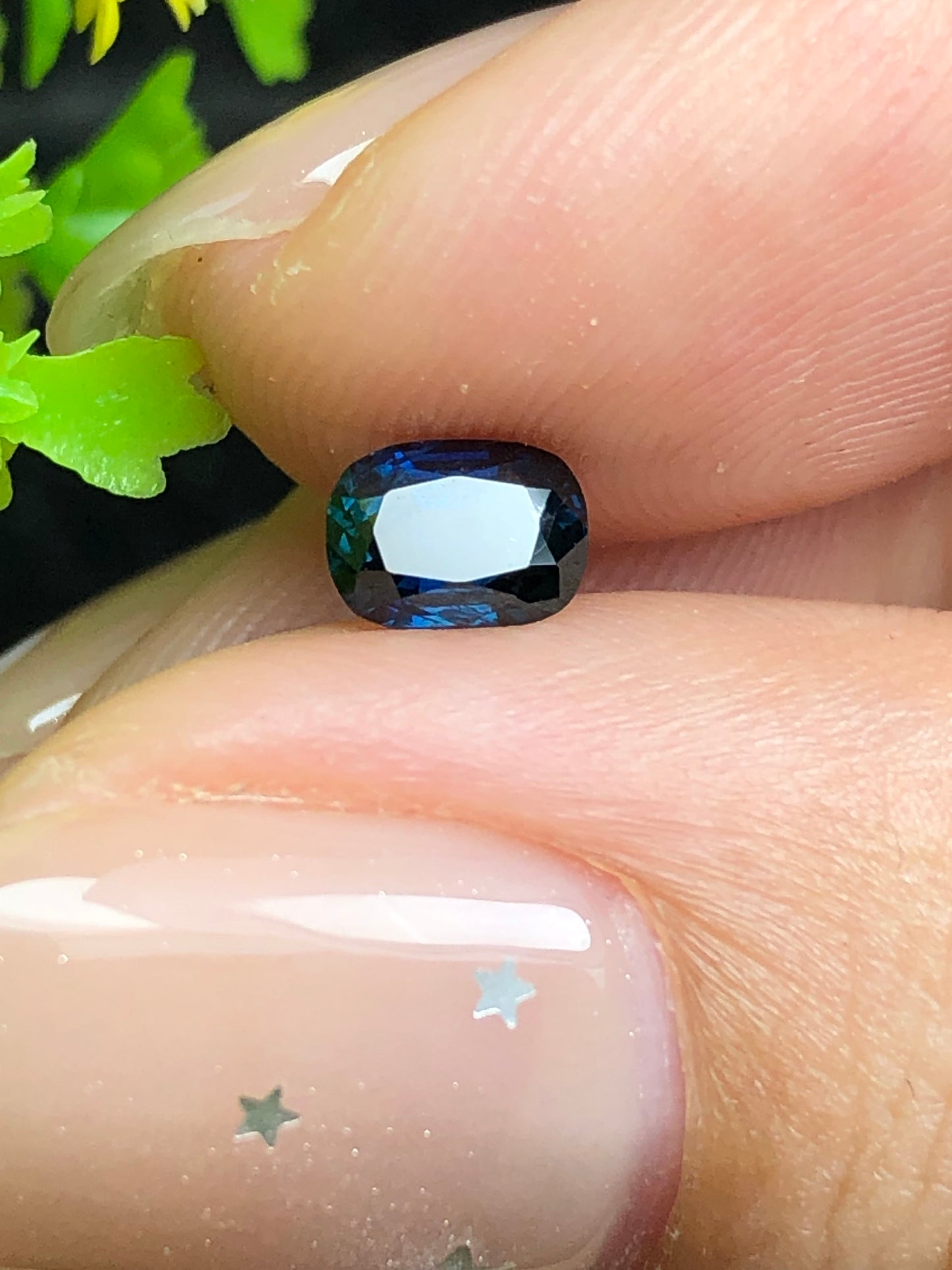 Natural teal blue sapphire LụcYên _ 13072647HU