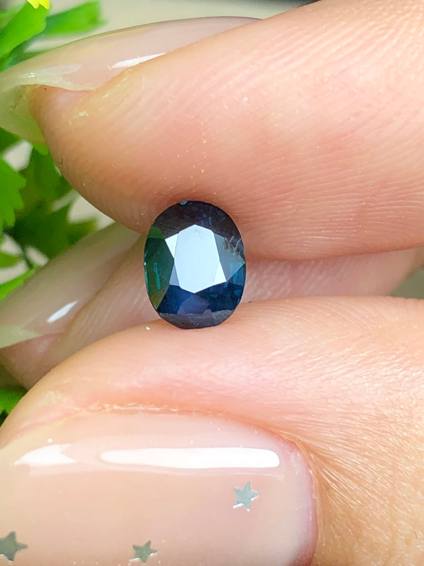 Natural teal blue sapphire LụcYên _ 13072649HU