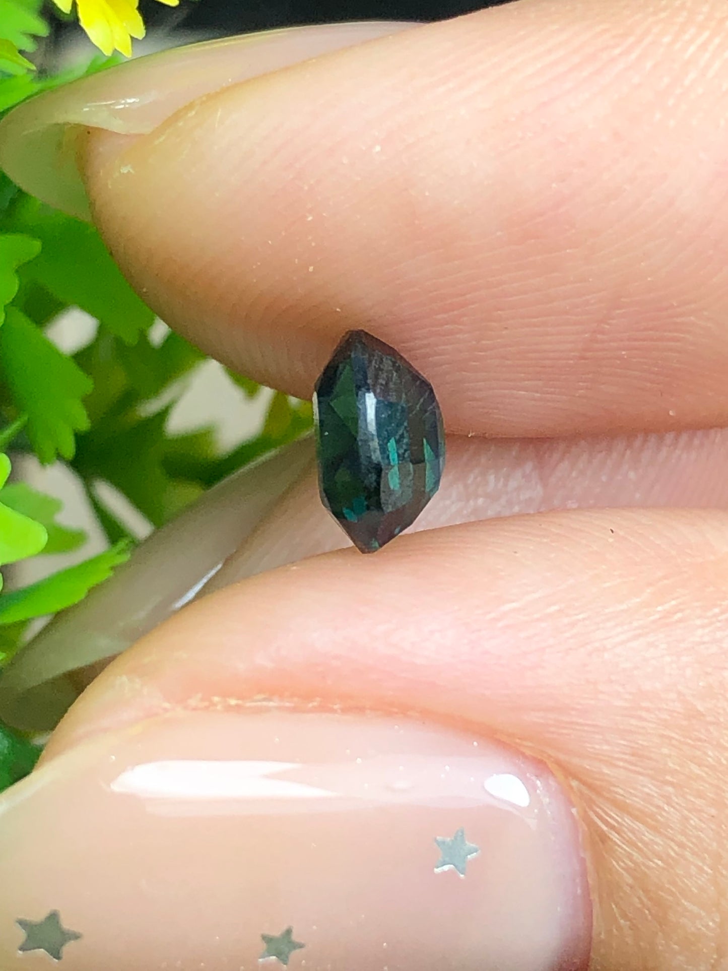 Natural teal blue sapphire LụcYên _ 13072649HU