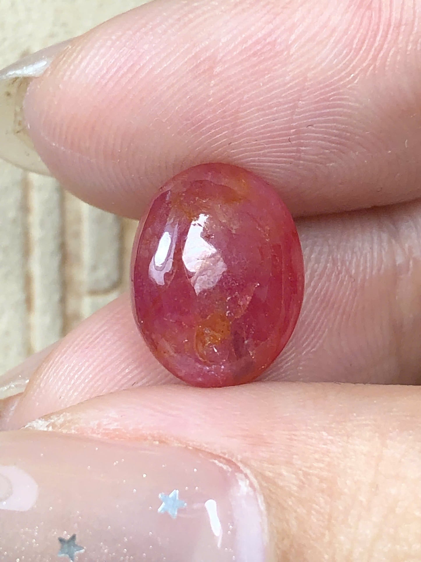 Natural red sapphire Cacbochon Luc Yen 8.15ct-16072636HG