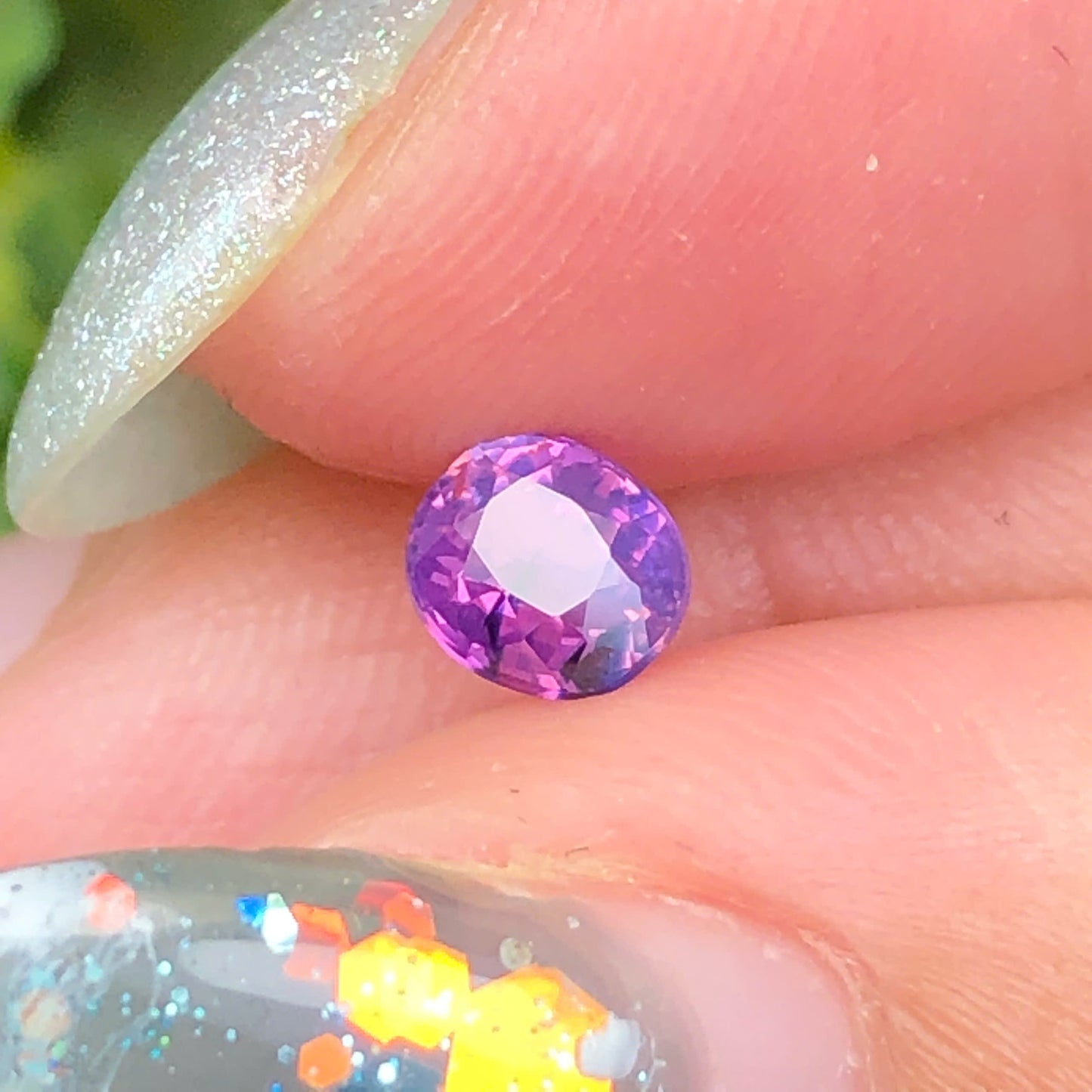 Natural purple silky Sapphire LucYen 0,48ct  _040732HG