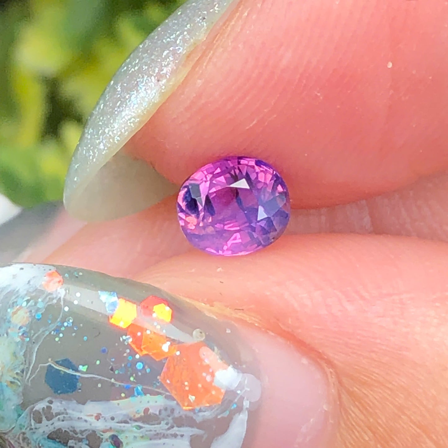 Natural purple silky Sapphire LucYen 0,48ct  _040732HG