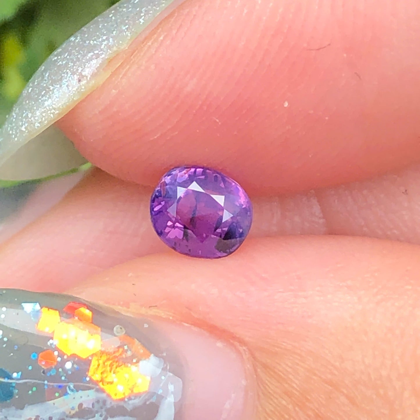 Natural purple silky Sapphire LucYen 0,48ct  _040732HG