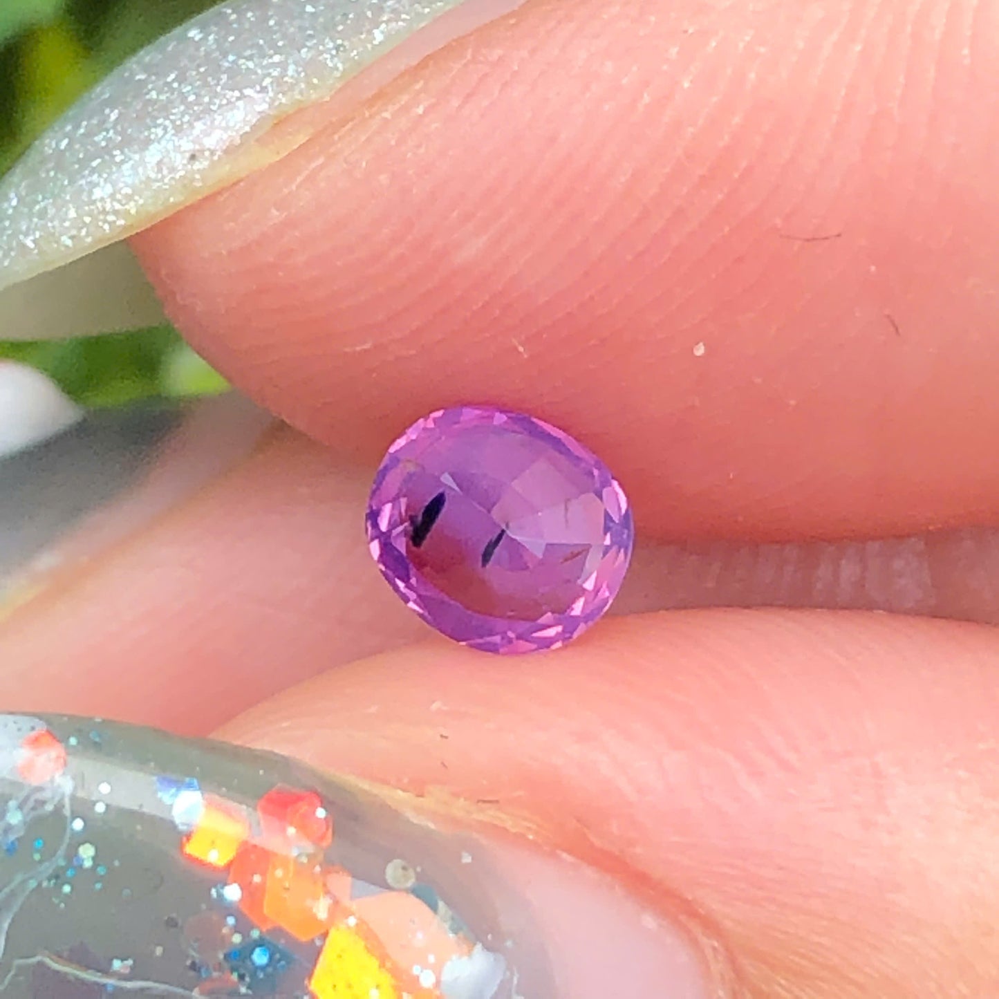 Natural purple silky Sapphire LucYen 0,48ct  _040732HG