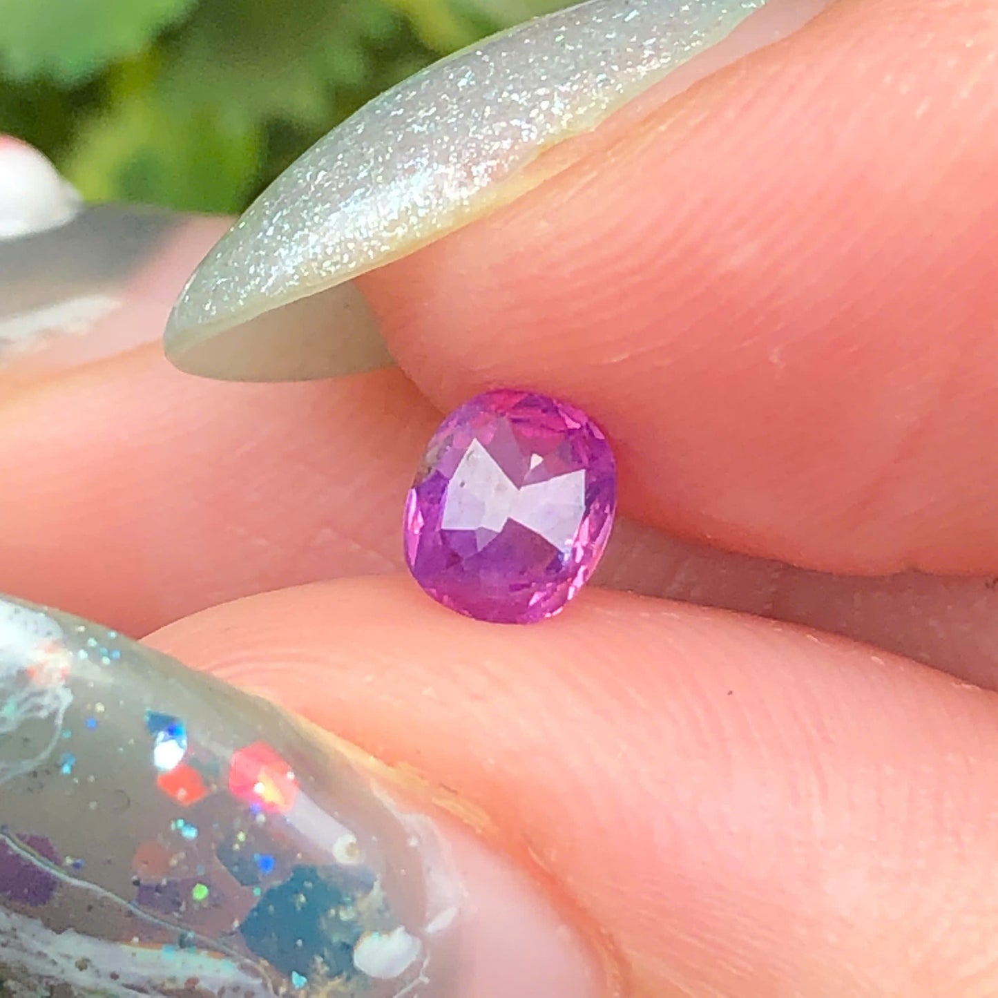 Natural  pink purple Sapphire Luc Yen 0,32ct _040737HG