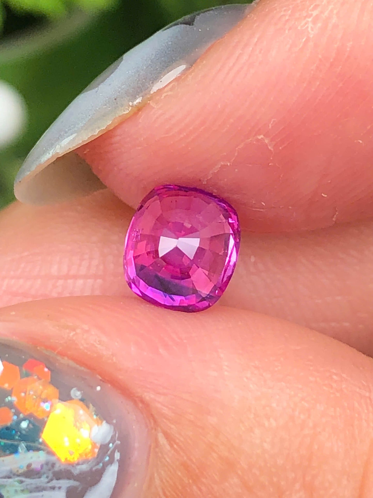 Natural Hotpink silky Sapphire LucYen 1,18ct  HG