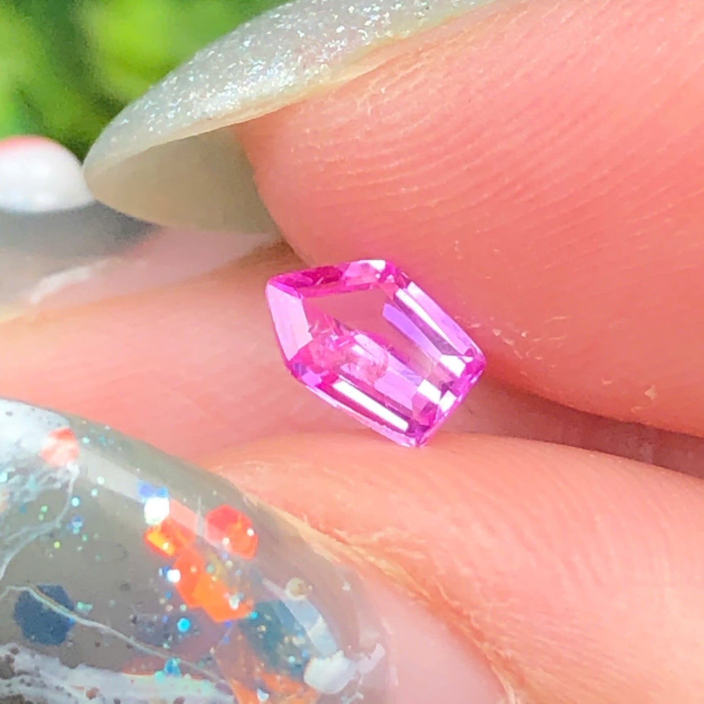 Natural pink silky Sapphire LucYen 0,38ct _050726HG