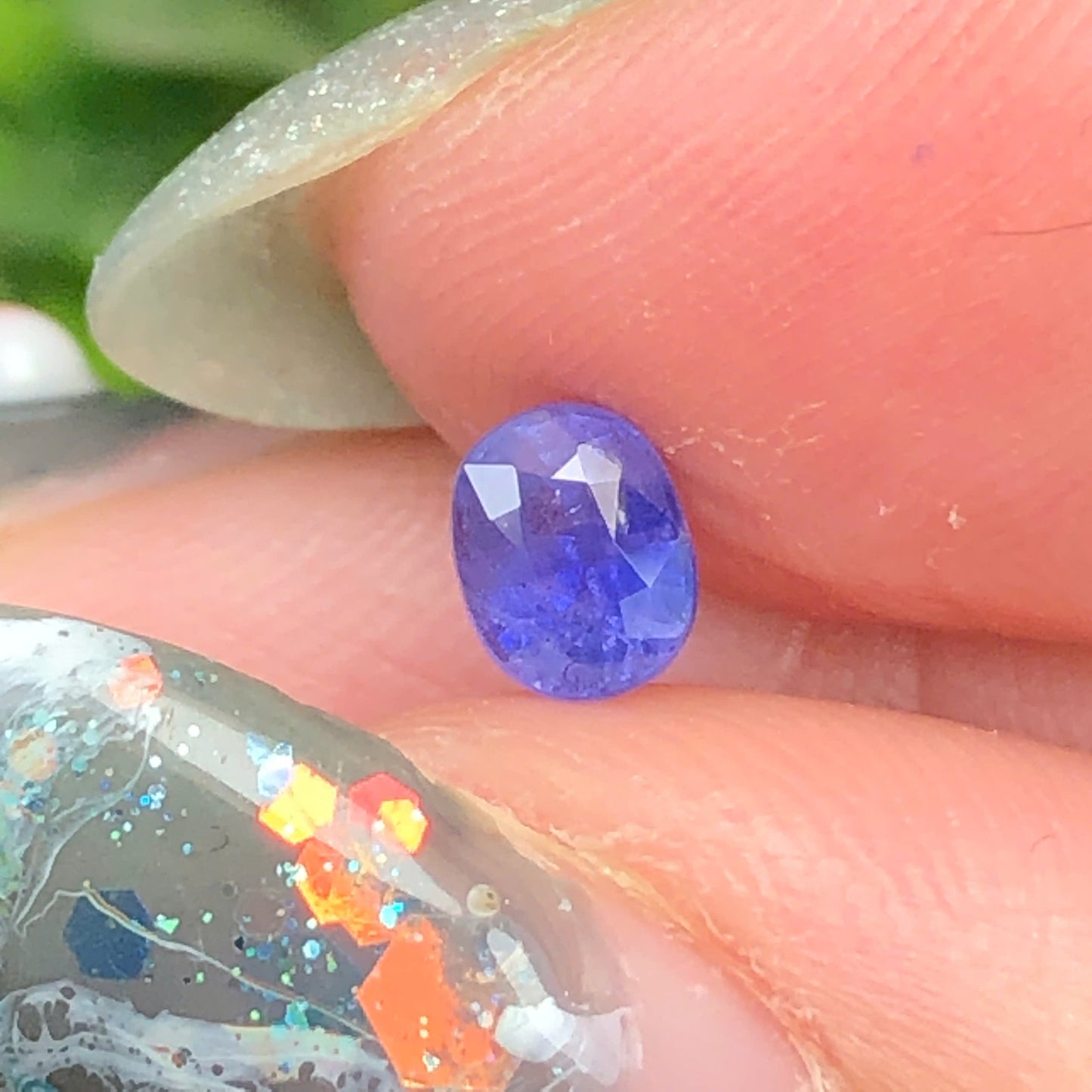 Natural blue silky Sapphire LucYen 0,45ct   _050729HG
