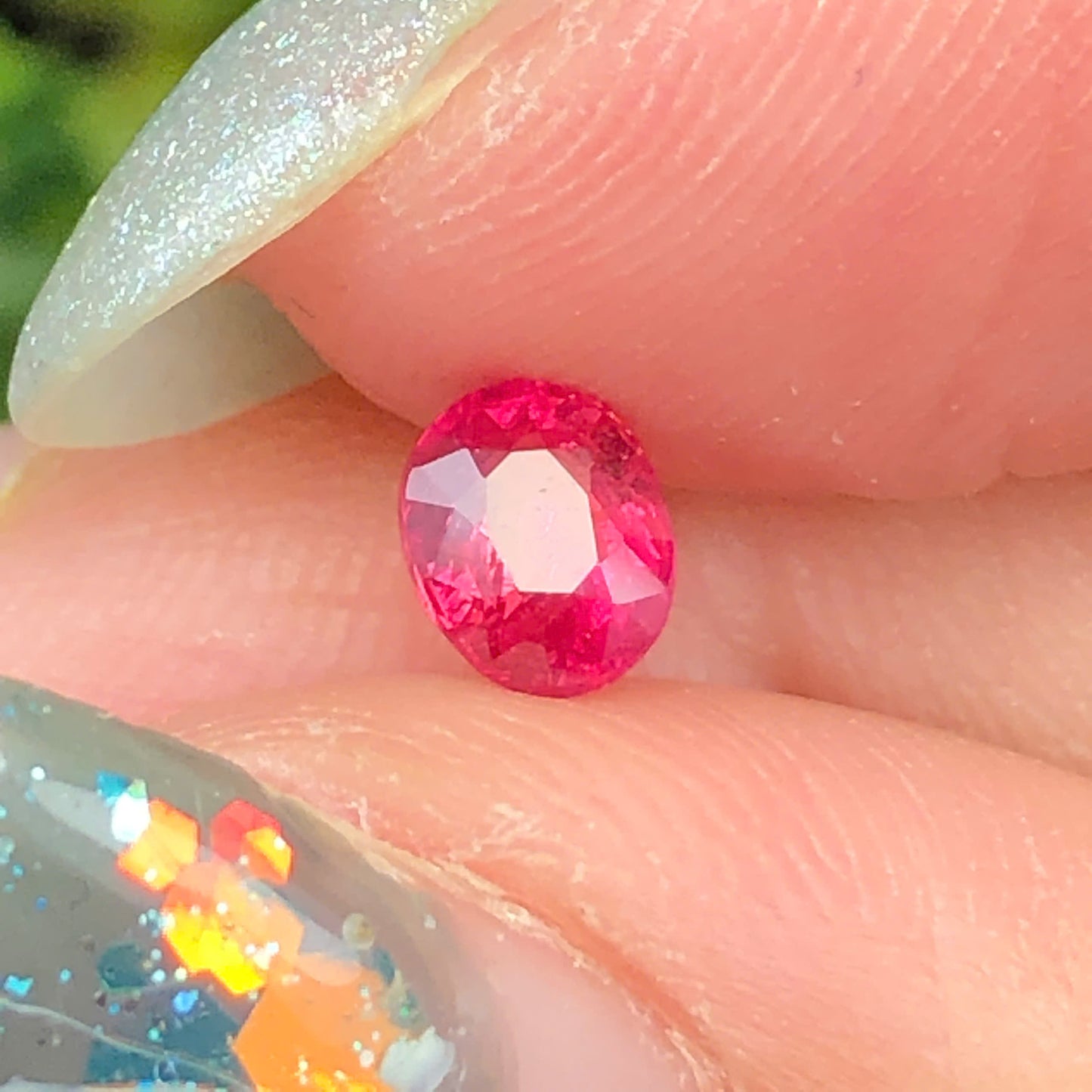 Natural orange red spinel Luc Yen 0,52ct_060701HG