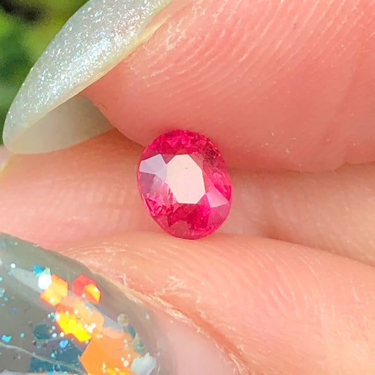 Natural orange red spinel Luc Yen 0,52ct_060701HG