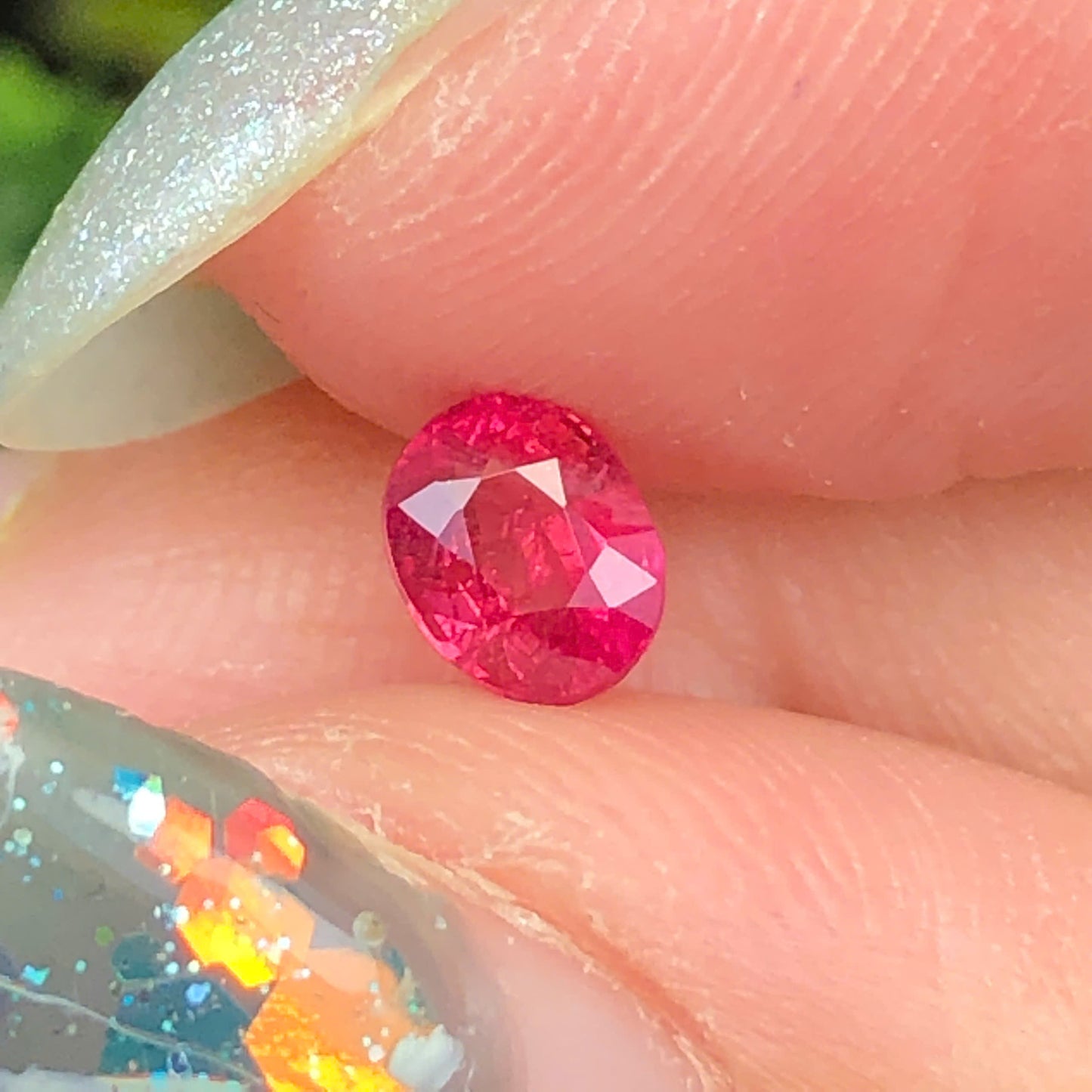 Natural orange red spinel Luc Yen 0,52ct_060701HG