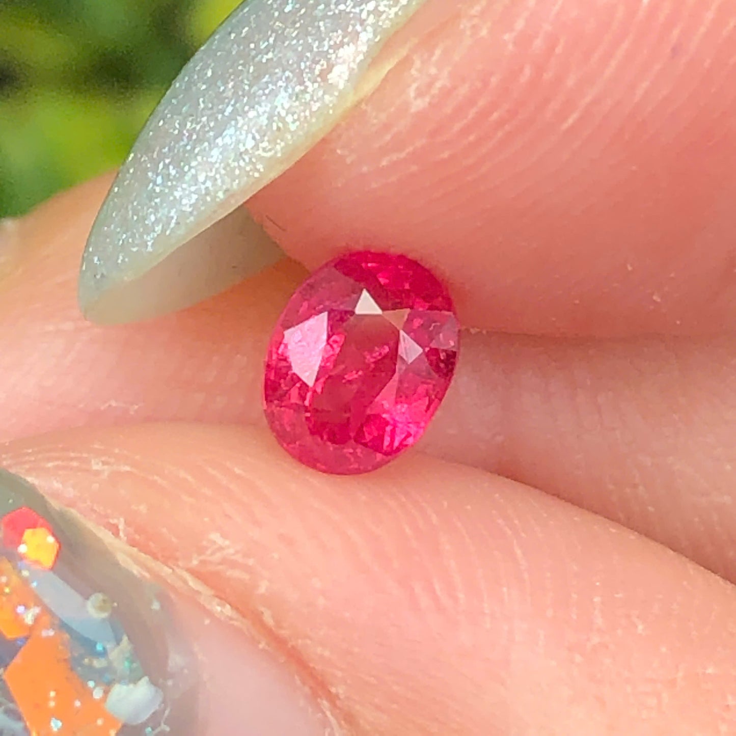 Natural orange red spinel Luc Yen 0,52ct_060701HG