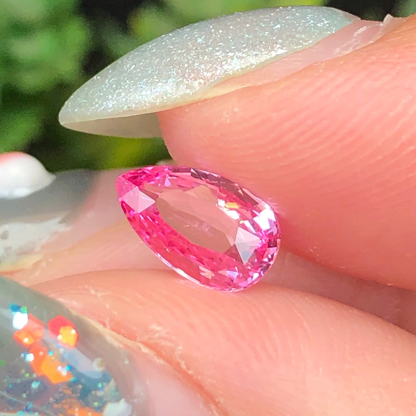 Natural pink  baby silky Sapphire LucYen0,85ct  _060714HG