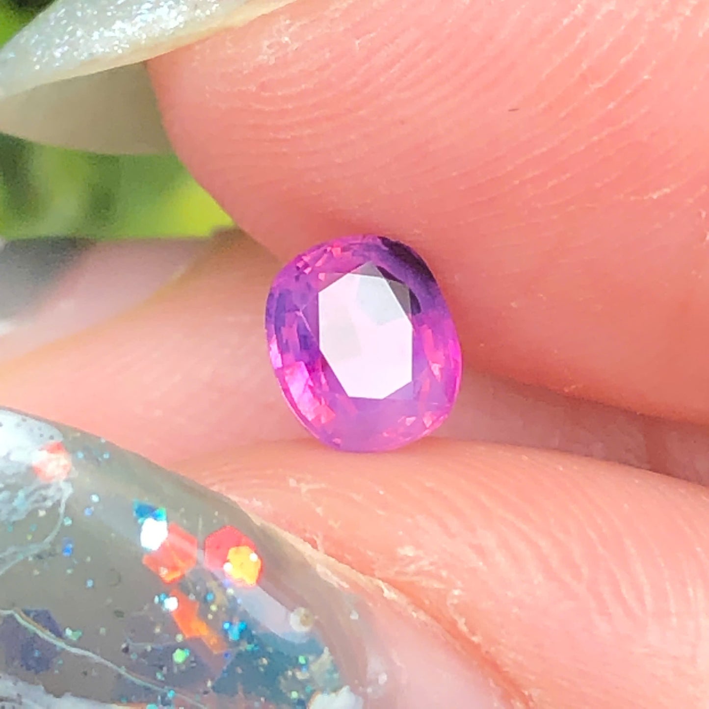 Natural pink purple silky Sapphire LucYen 0,49ct  _060717HG