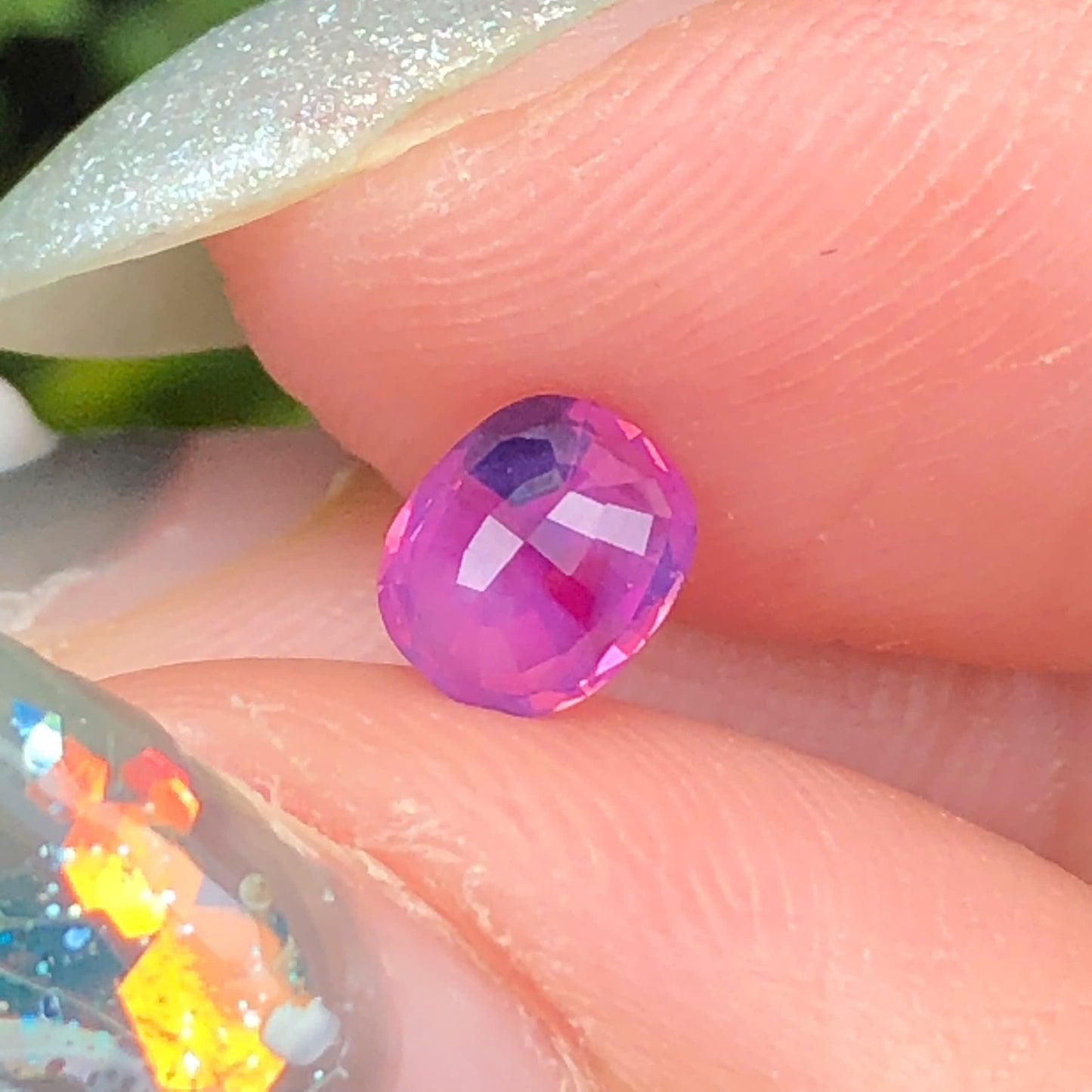 Natural pink purple silky Sapphire LucYen 0,49ct  _060717HG