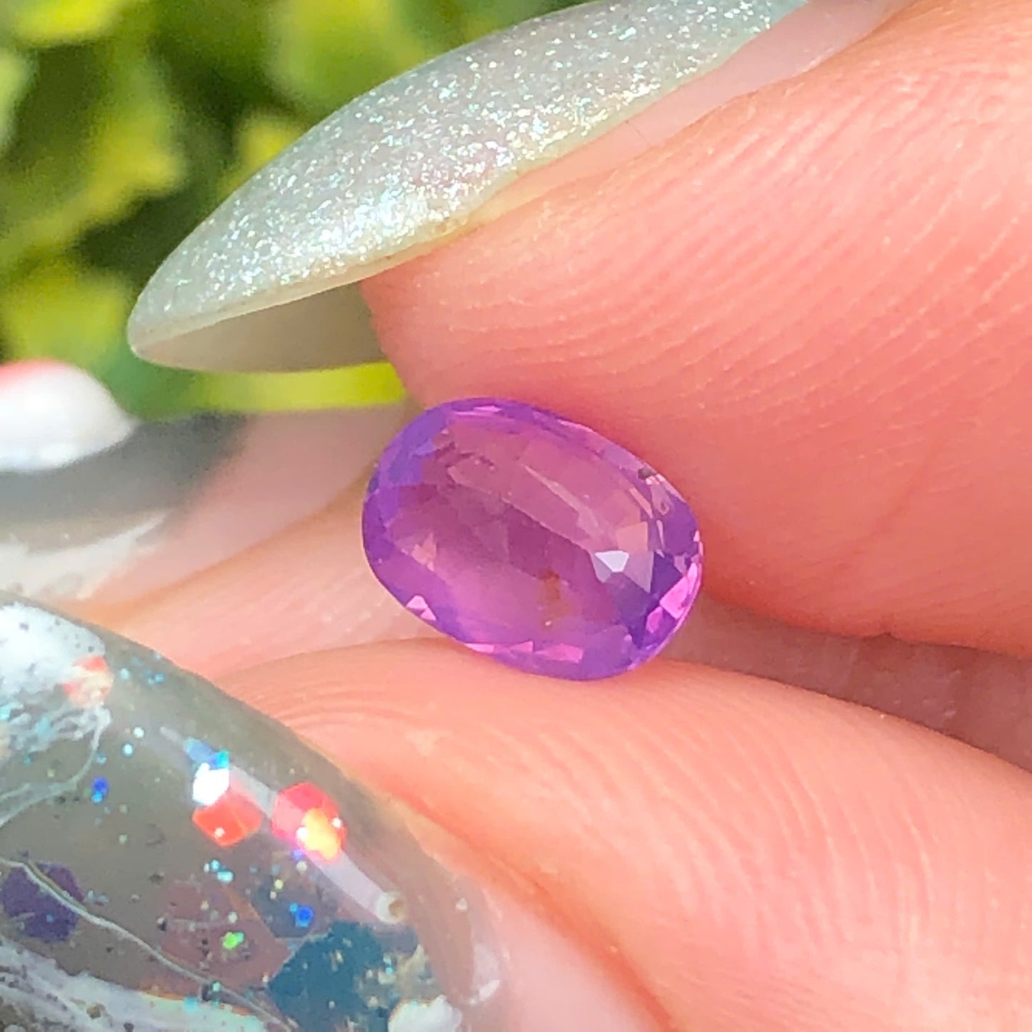 Natural purple silky sapphire LụcYên_060735HA