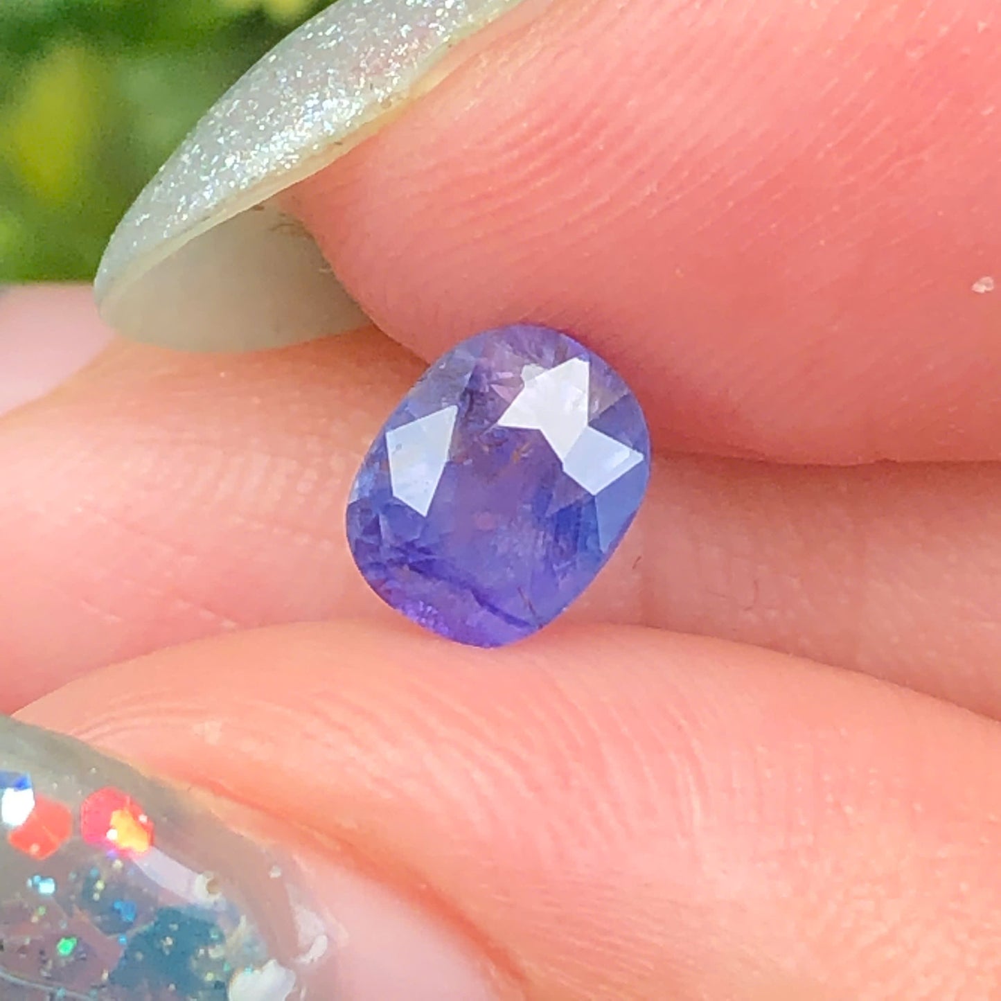 Natural bluish purple silky sapphire LụcYên_060738HA