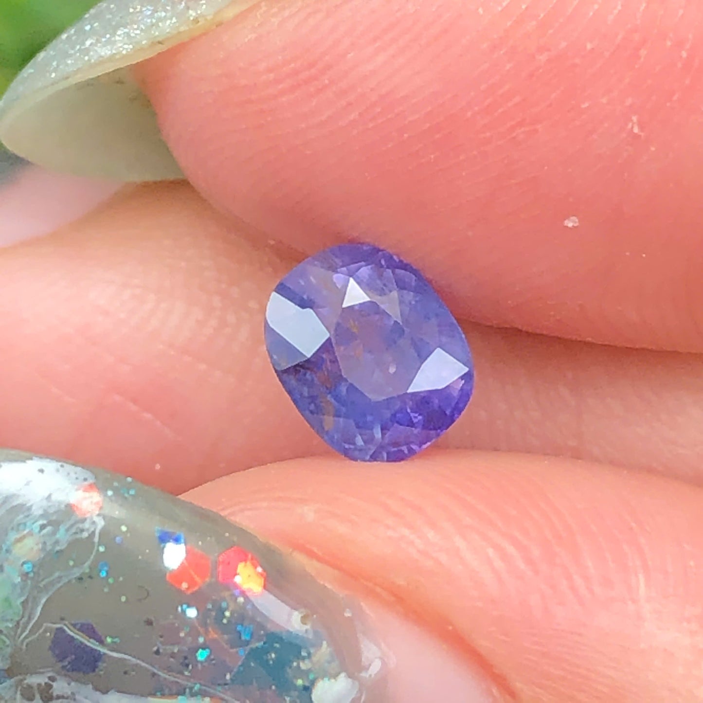 Natural bluish purple silky sapphire LụcYên_060738HA