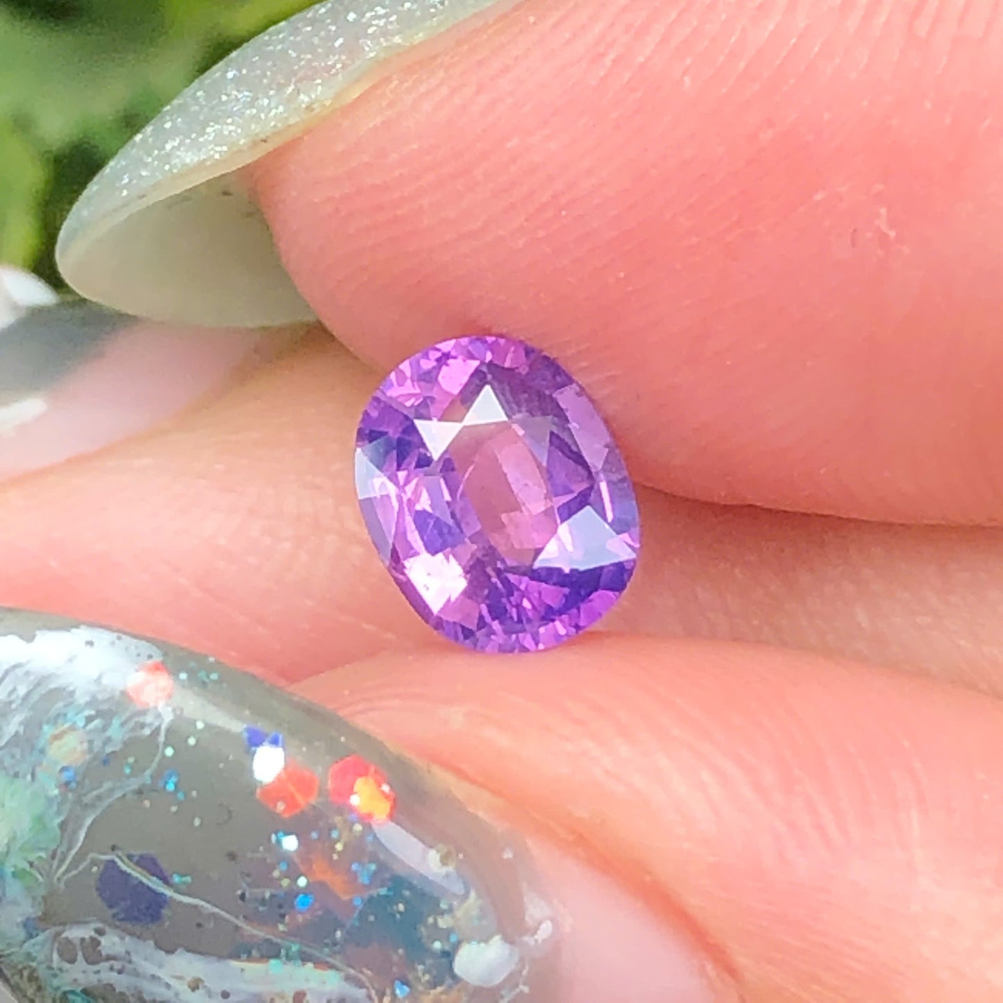 Natural purple silky Sapphire LucYen 0,85ct   _060739HG