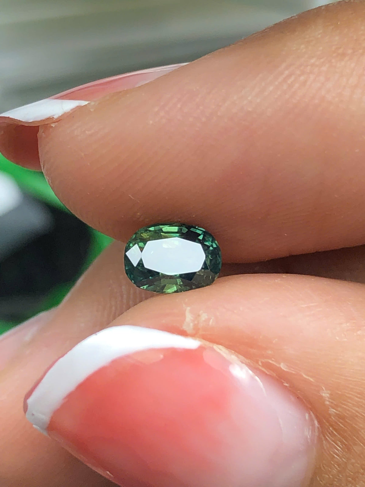 Natural green sapphire LụcYên_ 23042606HU