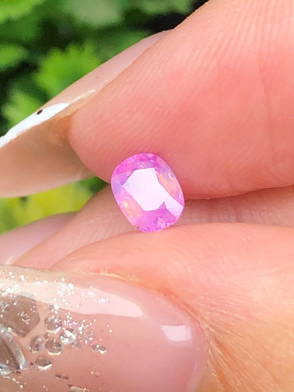Natural pink silky Sapphire LucYen 0,48ct   _050813HG