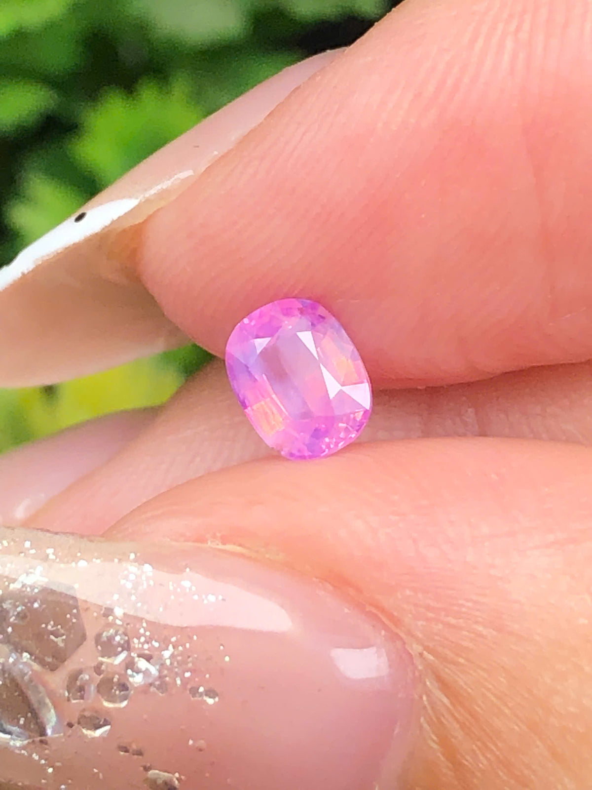 Natural pink silky Sapphire LucYen 0,48ct   _050813HG
