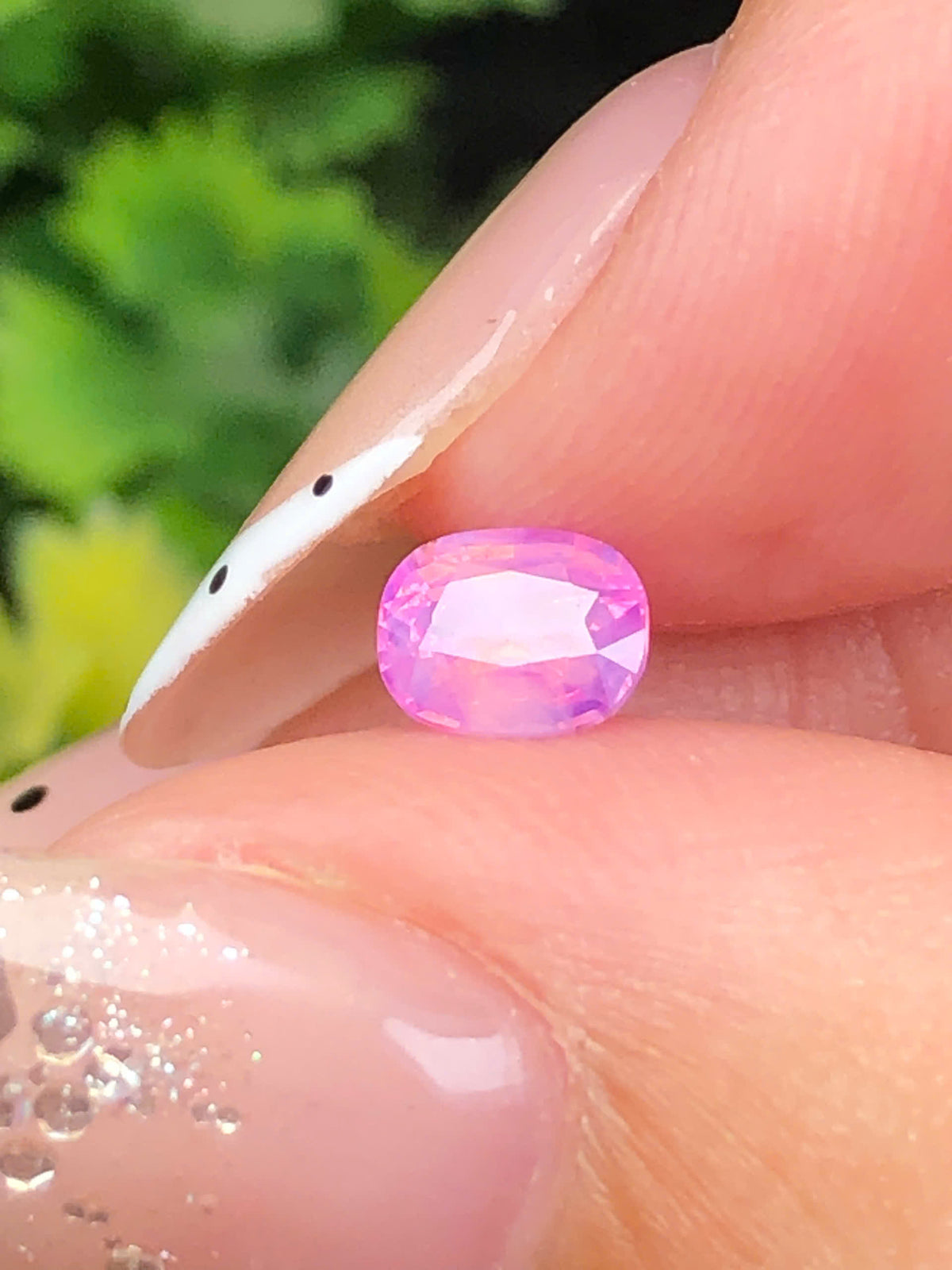 Natural pink silky Sapphire LucYen 0,48ct   _050813HG