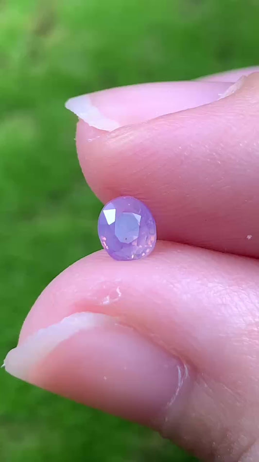 Natural Lavender Sapphire Luc Yen 0.38ct - 05092509