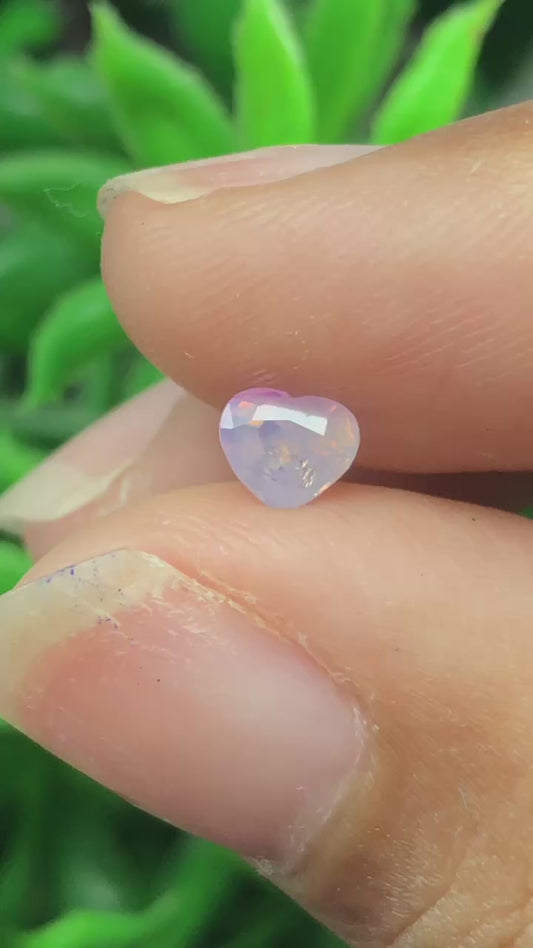 Pinkish White silky sapphire LụcYên_ 05072508