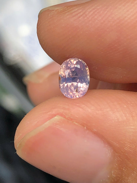 Bluish Pink silky sapphire of Vietnam