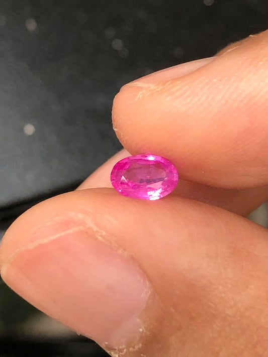 Hot pink sapphire of Vietnam