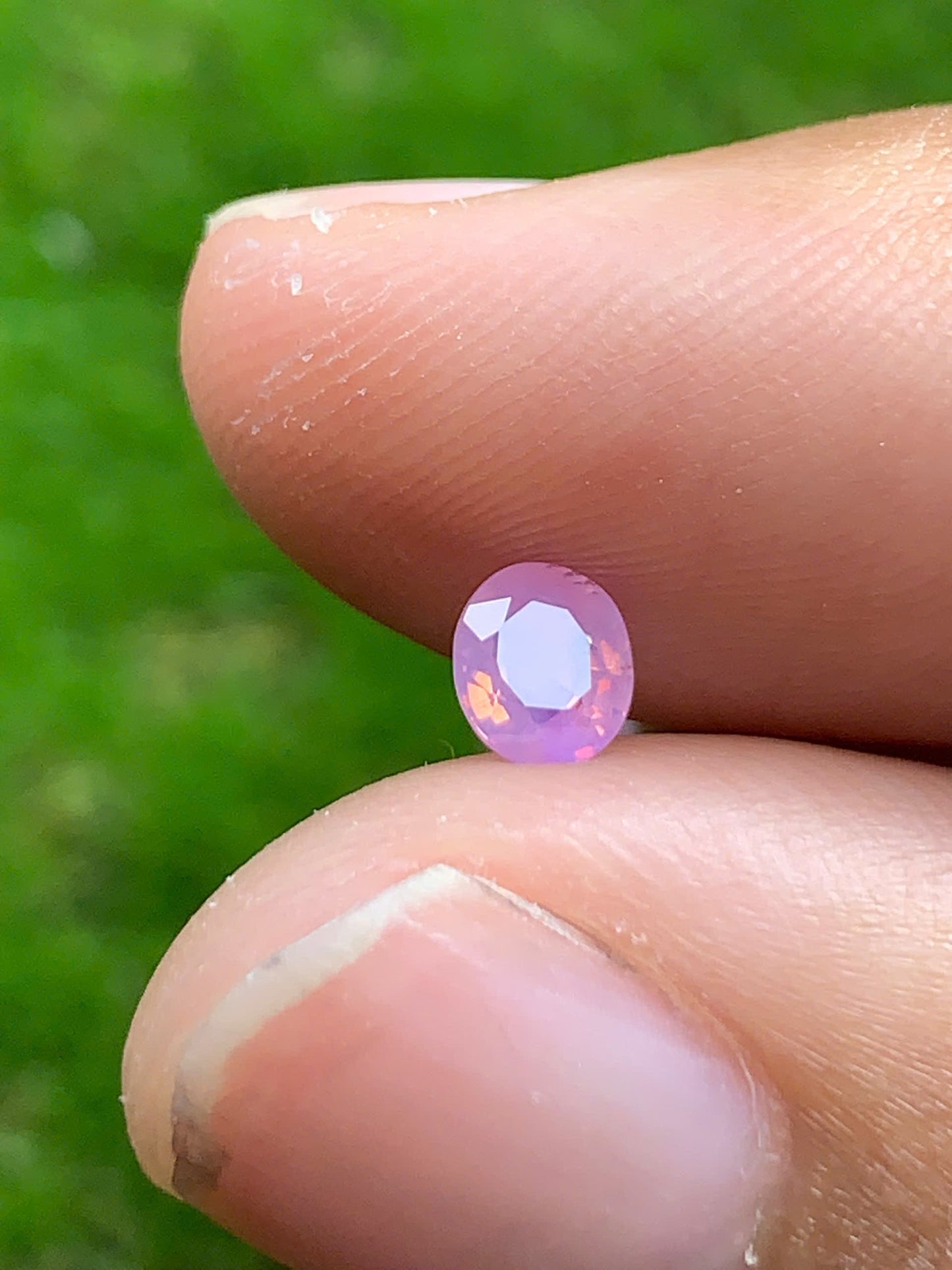Natural pink silky sapphire LụcYên  0.35ct_ 08082514
