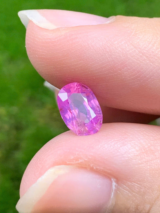 Natural Purple Pink silky sapphire LụcYên 1.16ct_ 10092546