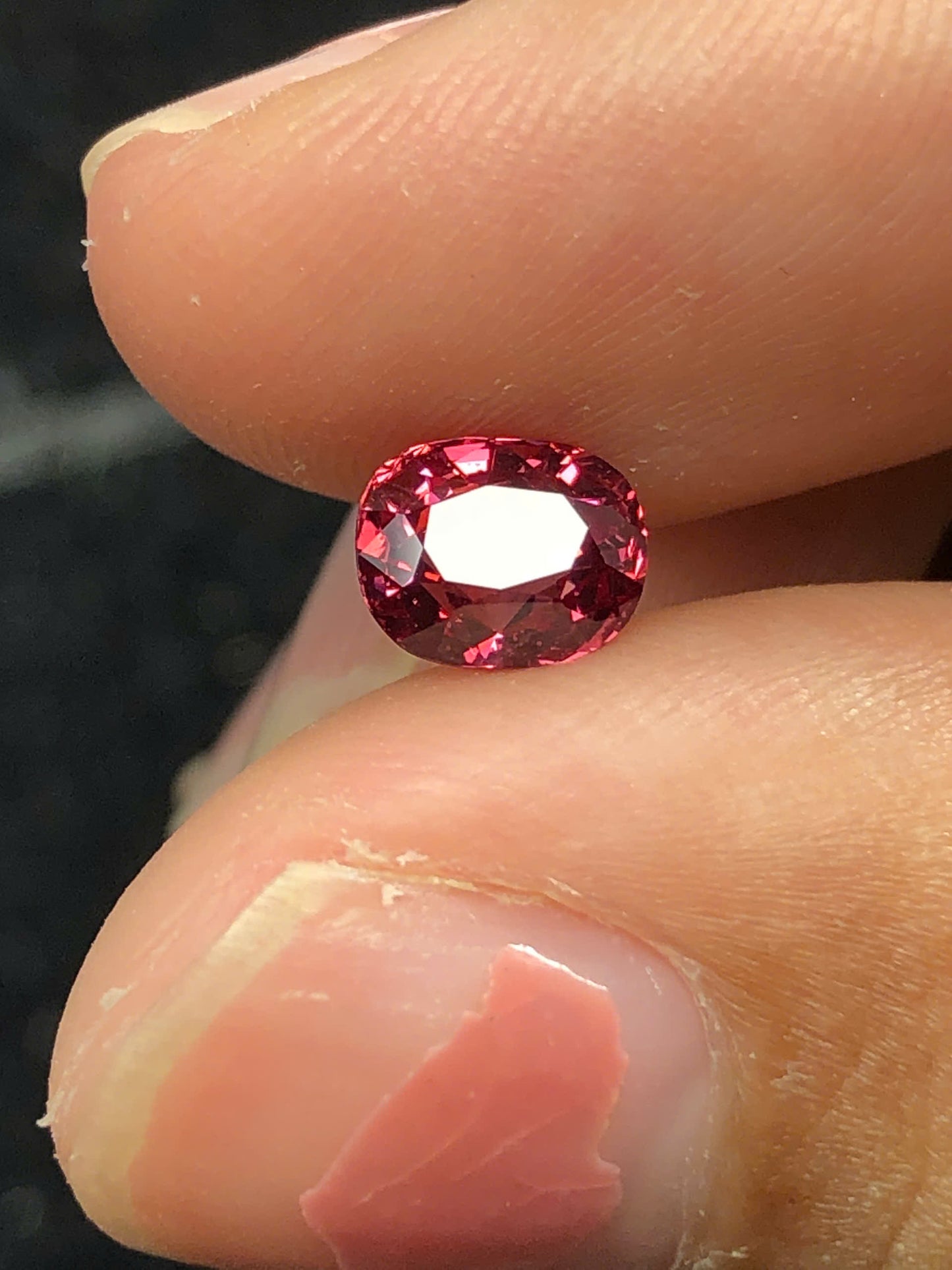 Natura Pinkish Red spinel LucYen 1.18ct - 05122506