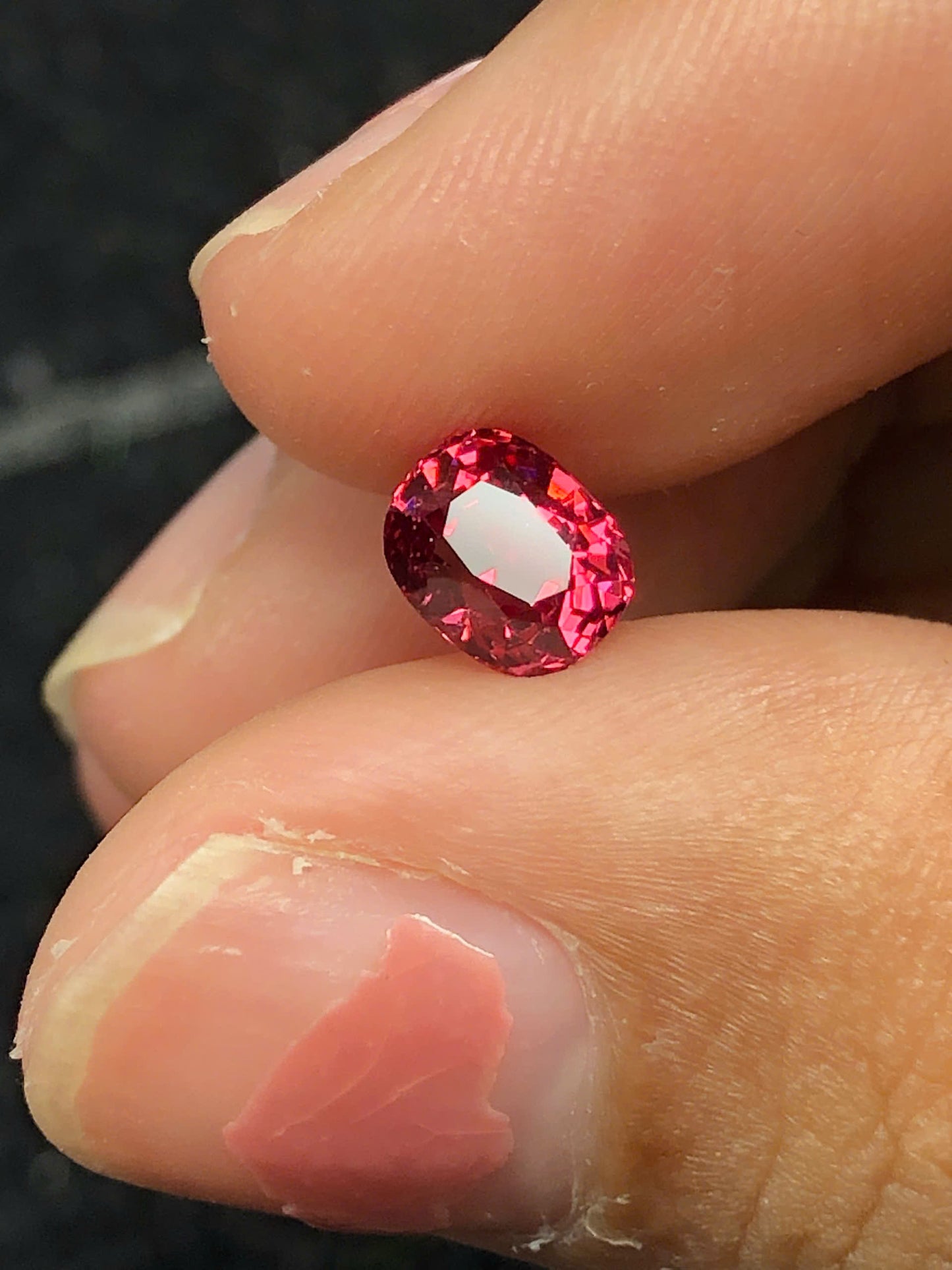 Natura Pinkish Red spinel LucYen 1.18ct - 05122506