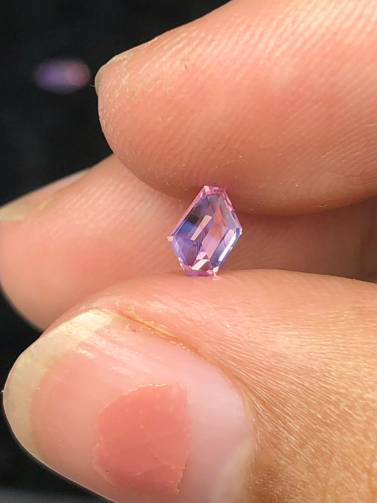 Natural Purplish Pink silky sapphire LụcYên 0.44ct_ 09122507