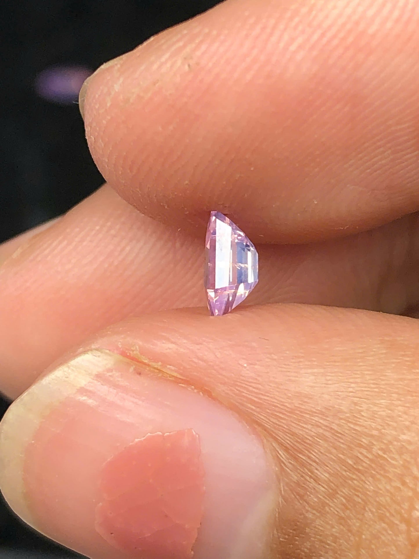 Natural Purplish Pink silky sapphire LụcYên 0.44ct_ 09122507