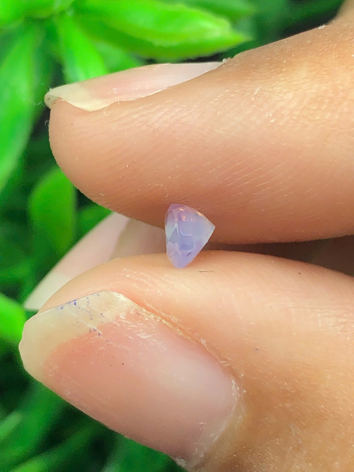 Pinkish White silky sapphire LụcYên_ 05072508